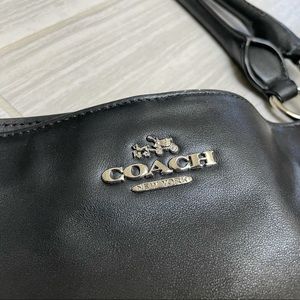 Coach black leather purse